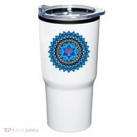 Happy Hanukkah Mandalla Star Of David Menorah Tumbler thumb 0