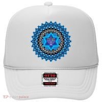Happy Hanukkah Mandalla Star Of David Menorah Hat thumb 0