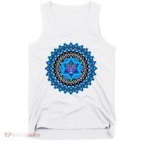 Happy Hanukkah Mandalla Star Of David Menorah Tank Top thumb 0