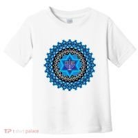 Happy Hanukkah Mandalla Star Of David Menorah Toddler T-Shirt thumb 0