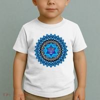 Happy Hanukkah Mandalla Star Of David Menorah Toddler T-Shirt thumb 2