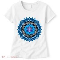 Happy Hanukkah Mandalla Star Of David Menorah Women's T-Shirt thumb 0