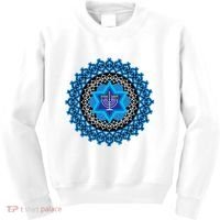 Happy Hanukkah Mandalla Star Of David Menorah Kids Sweatshirt thumb 0