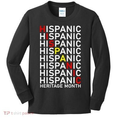 Hispanic Heritage Month Kids Long Sleeve Shirt