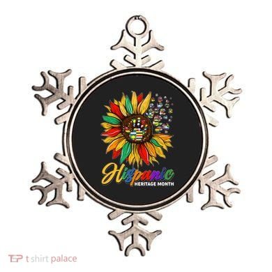Hispanic Heritage Month Sunflowers Flags Ornament