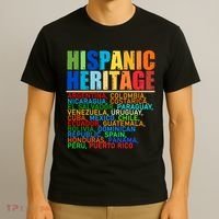 Hispanic Heritage Month National Latino Countries Names T-Shirt thumb 3