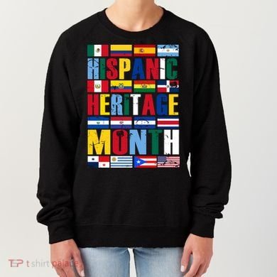 Hispanic Heritage Month Country Flags Women's Sweatshirt