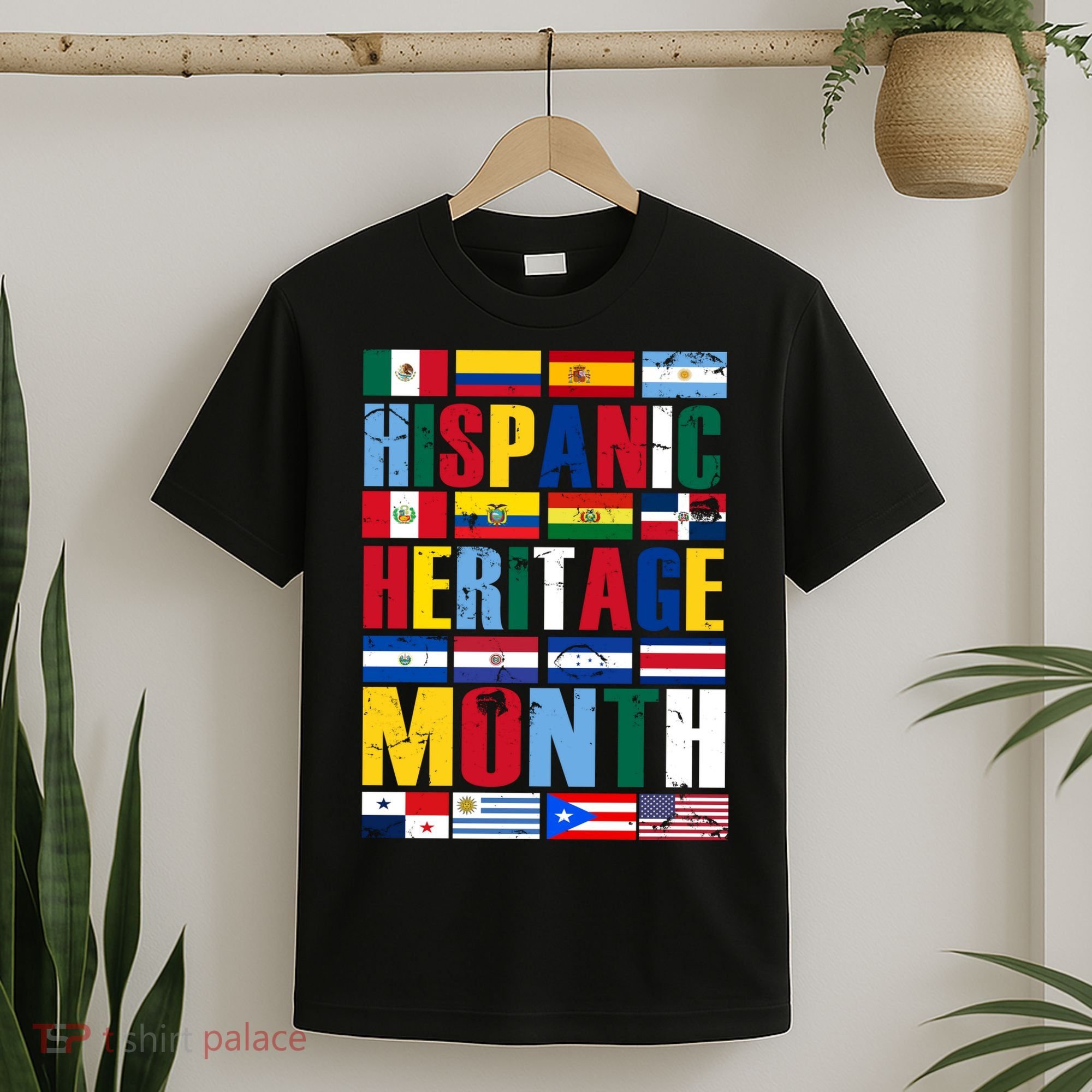 Hispanic Heritage Month Country Flags T-Shirt