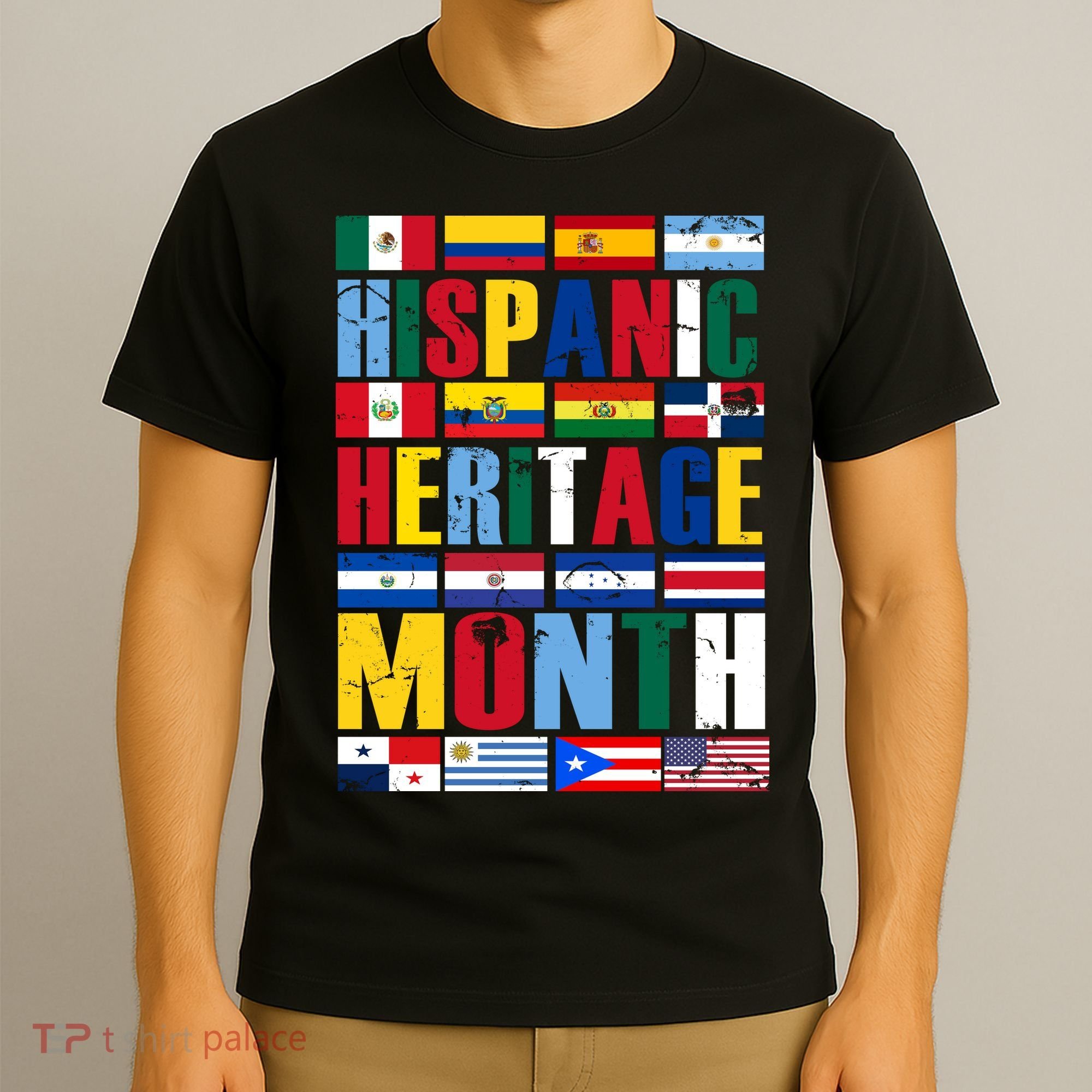 Hispanic Heritage Month Country Flags T-Shirt
