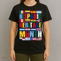 Hispanic Heritage Month Country Flags T-Shirt thumb 4