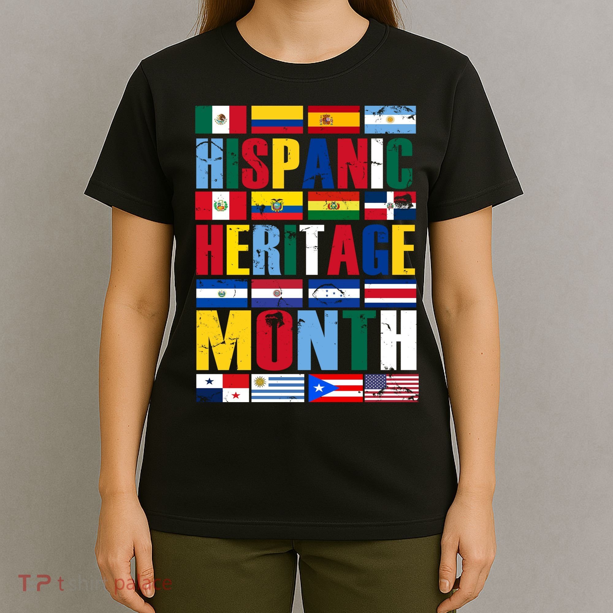 Hispanic Heritage Month Country Flags T-Shirt