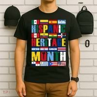 Hispanic Heritage Month Country Flags T-Shirt thumb 6
