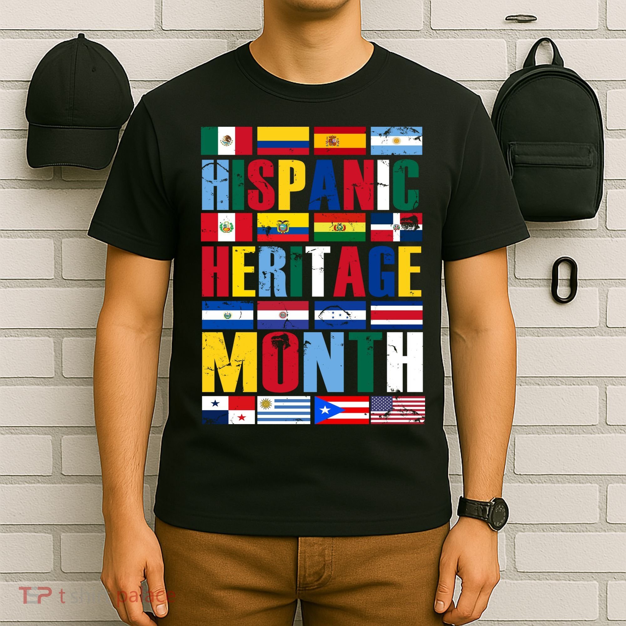 Hispanic Heritage Month Country Flags T-Shirt