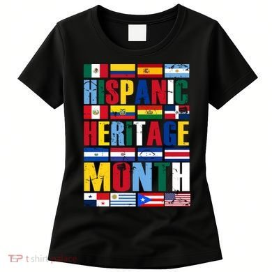 Hispanic Heritage Month Country Flags Women's T-Shirt