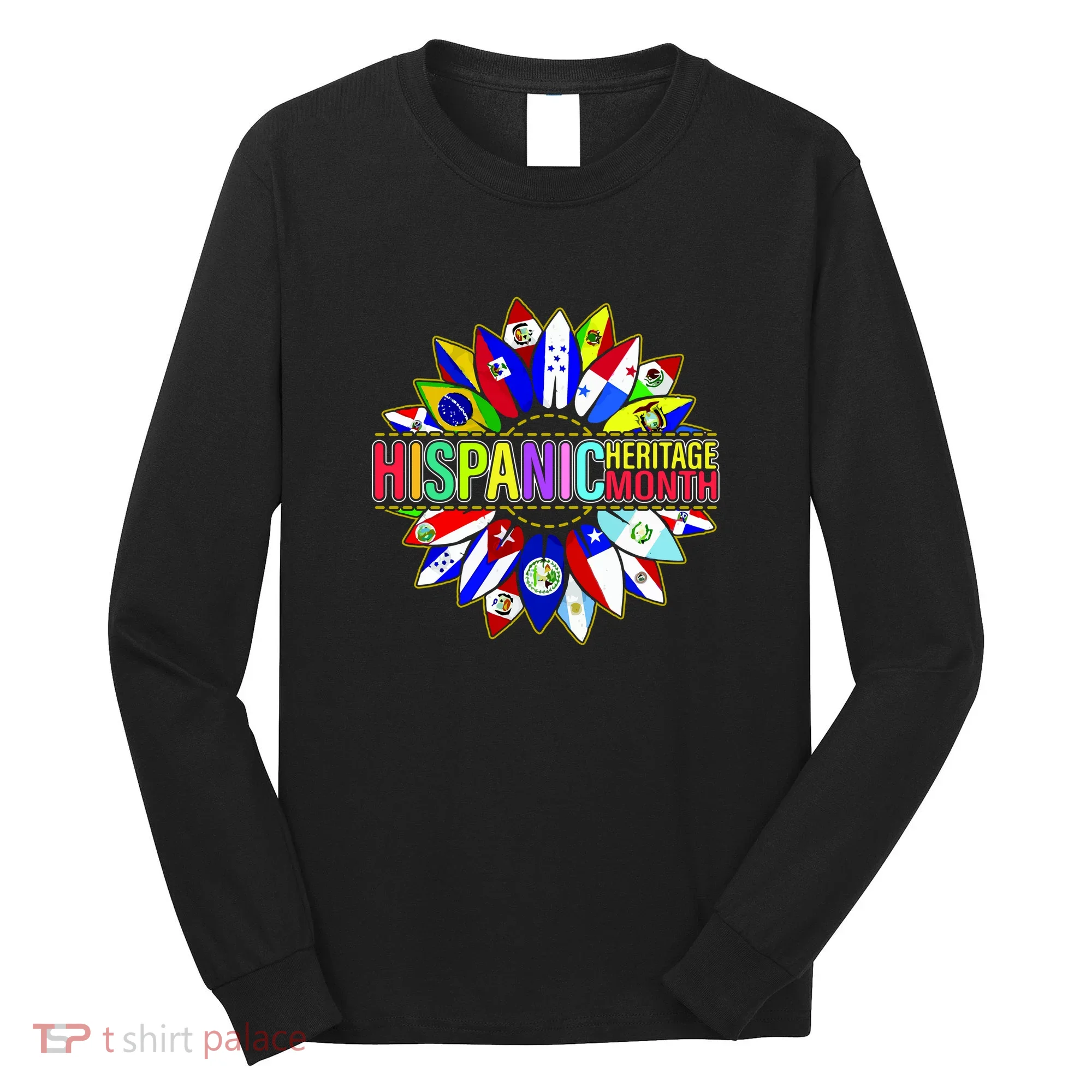 Hispanic Heritage Month Sunflower Long Sleeve Shirt