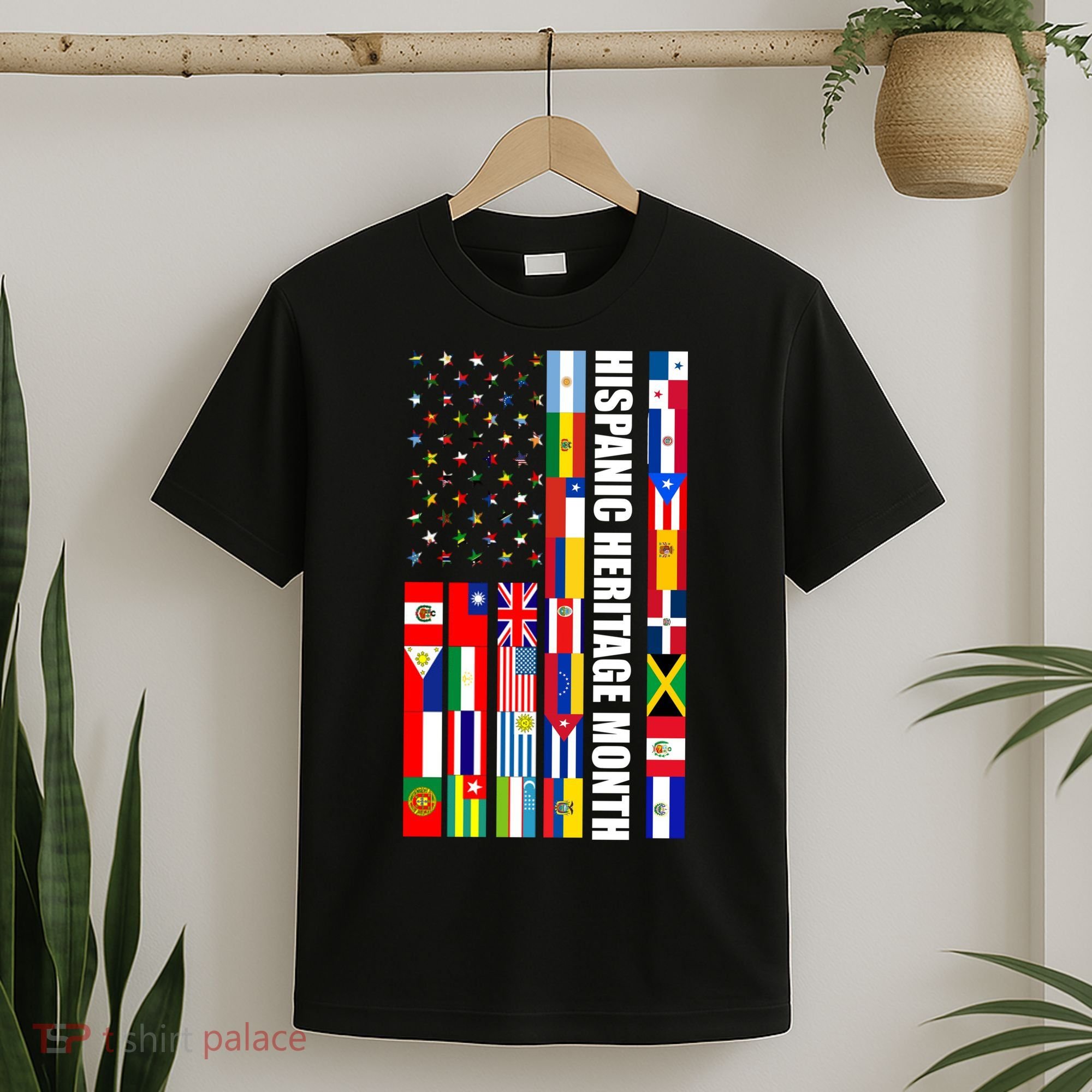 Hispanic Heritage Month Countries United Flag T-Shirt