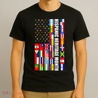 Hispanic Heritage Month Countries United Flag T-Shirt thumb 3