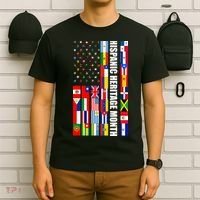 Hispanic Heritage Month Countries United Flag T-Shirt thumb 6