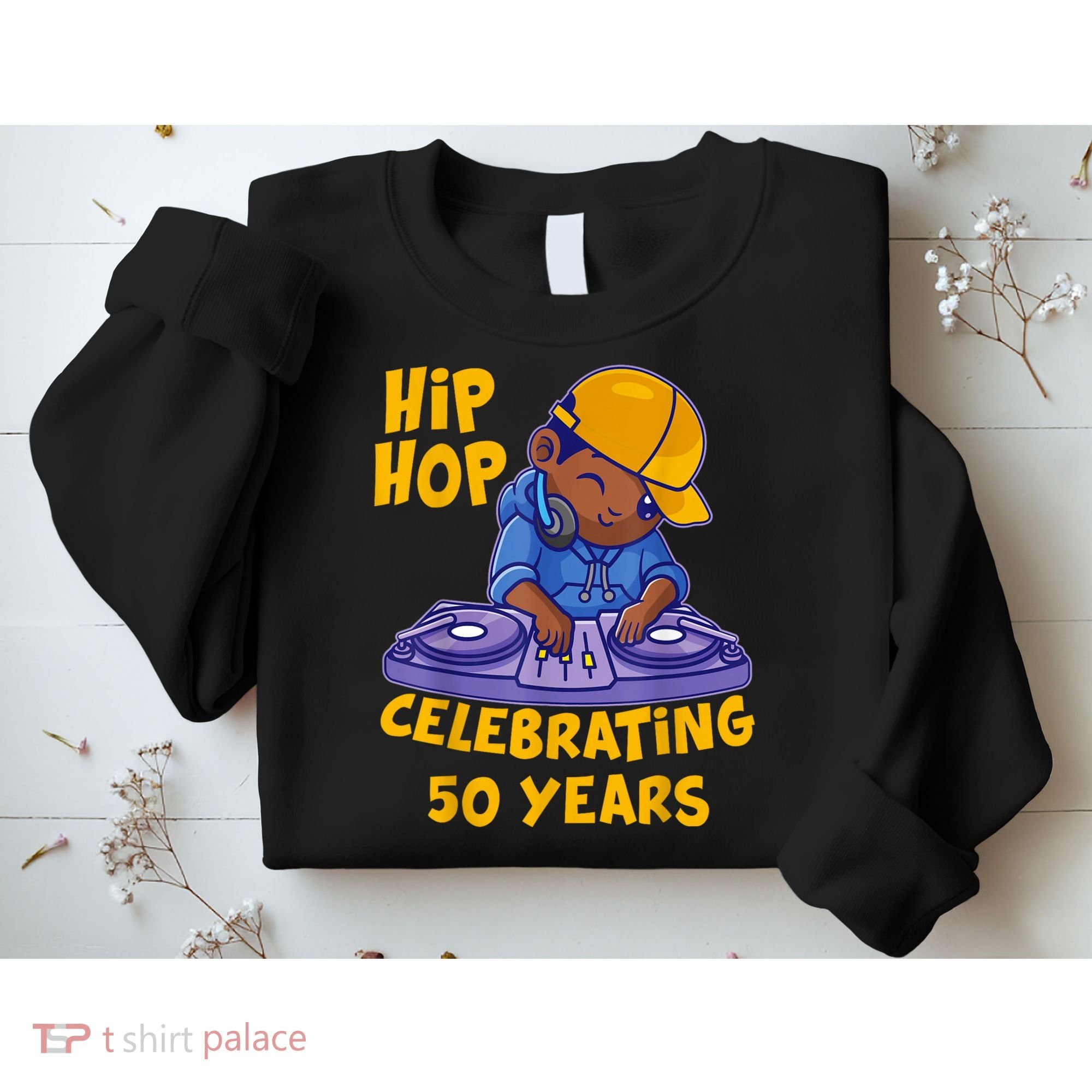 Hip Hop Music 50th Anniversary Black History DJ Dance Rapper Sweatshirt