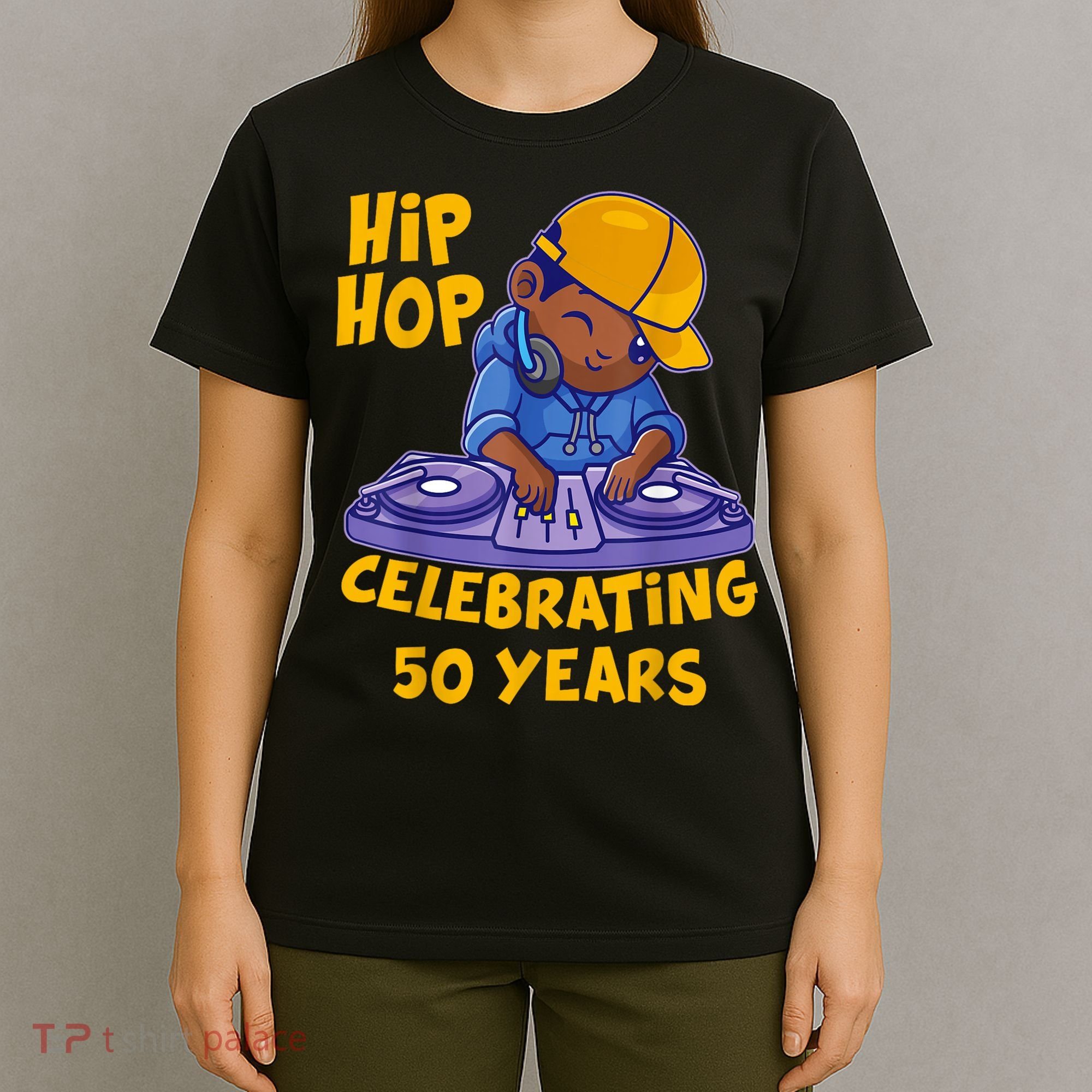 Hip Hop Music 50th Anniversary Black History DJ Dance Rapper T-Shirt