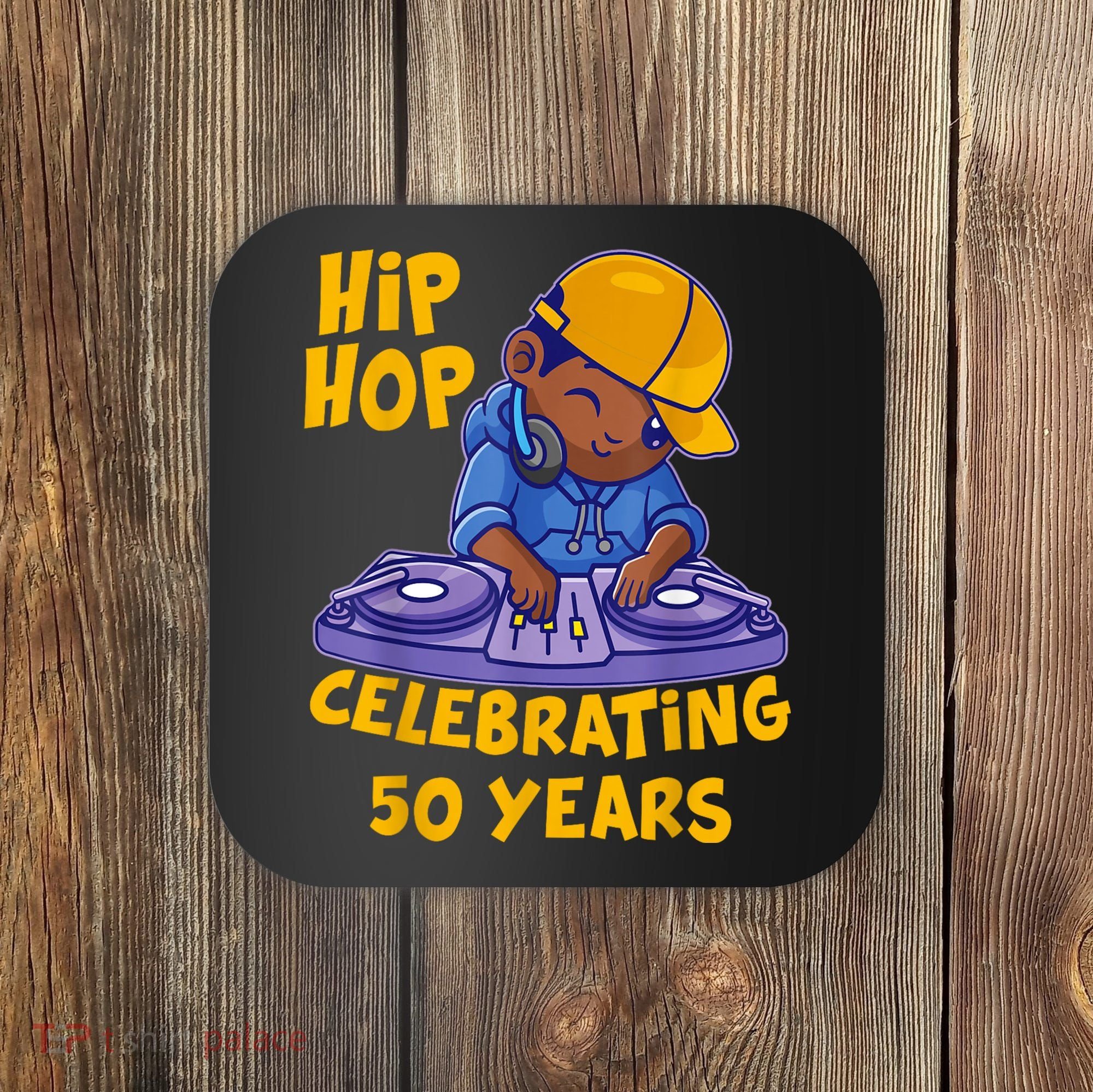 Hip Hop Music 50th Anniversary Black History DJ Dance Rapper Coaster