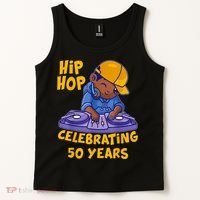 Hip Hop Music 50th Anniversary Black History DJ Dance Rapper Tank Top thumb 2