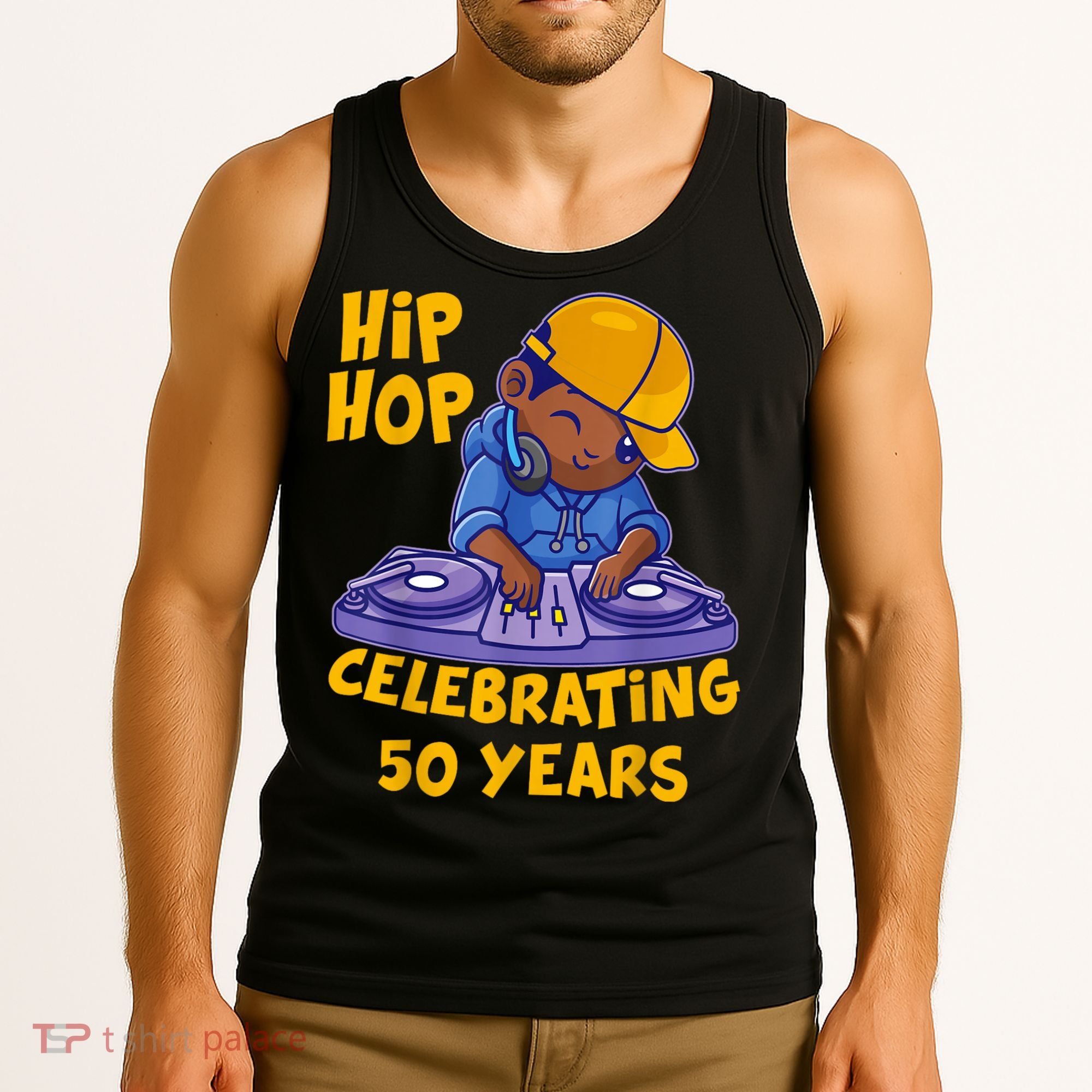 Hip Hop Music 50th Anniversary Black History DJ Dance Rapper Tank Top