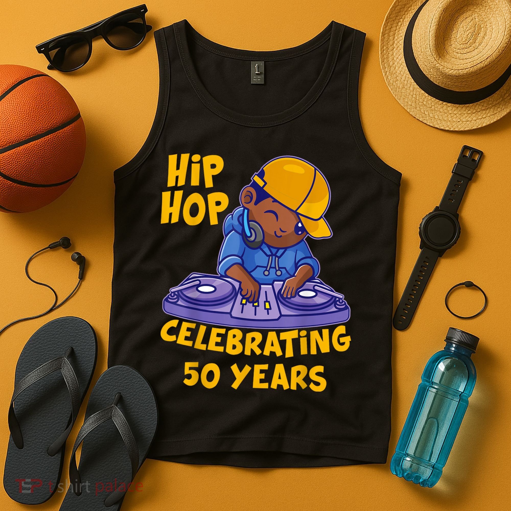 Hip Hop Music 50th Anniversary Black History DJ Dance Rapper Tank Top