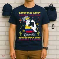 Hispanic Heritage Month Colombia Unbreakable Colombian T-Shirt thumb 6