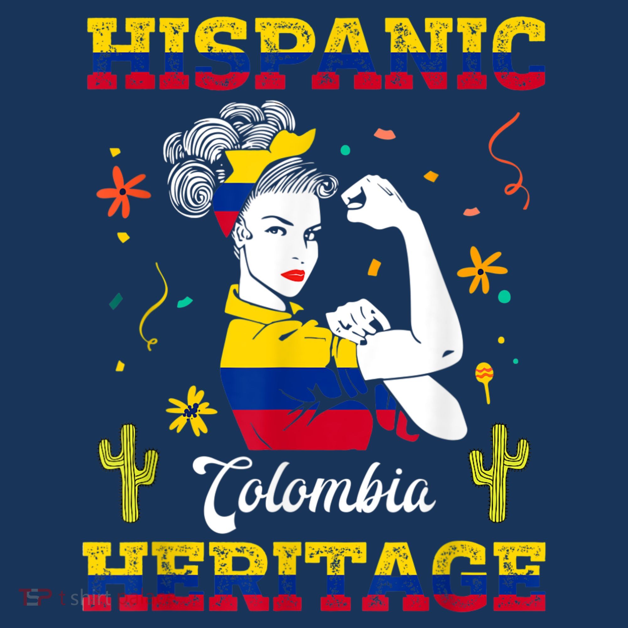 Hispanic Heritage Month Colombia Unbreakable Colombian T-Shirt