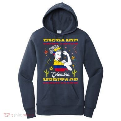 Hispanic Heritage Month Colombia Unbreakable Colombian Women's Hoodie