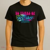 Hip Hop Music 50th Anniversary Rap Music T-Shirt thumb 3