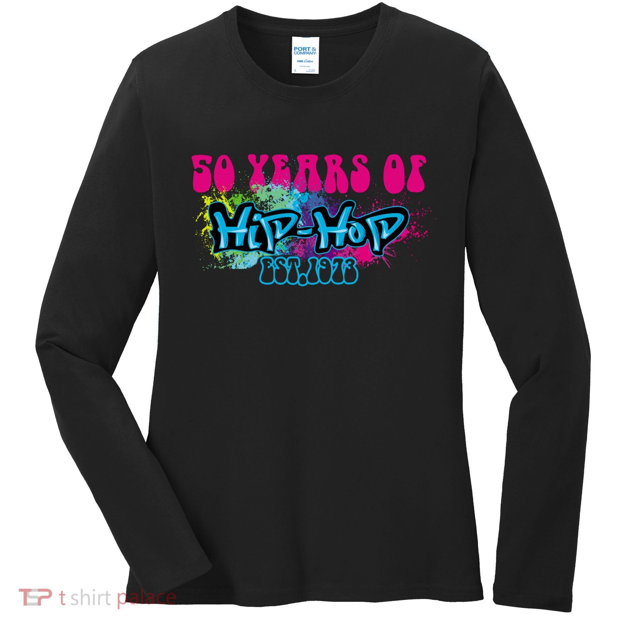 Hip Hop Music 50th Anniversary Rap Music Women's Long Sleeve Shirt