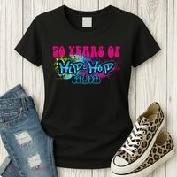 Hip Hop Music 50th Anniversary Rap Music Women's T-Shirt thumb 3