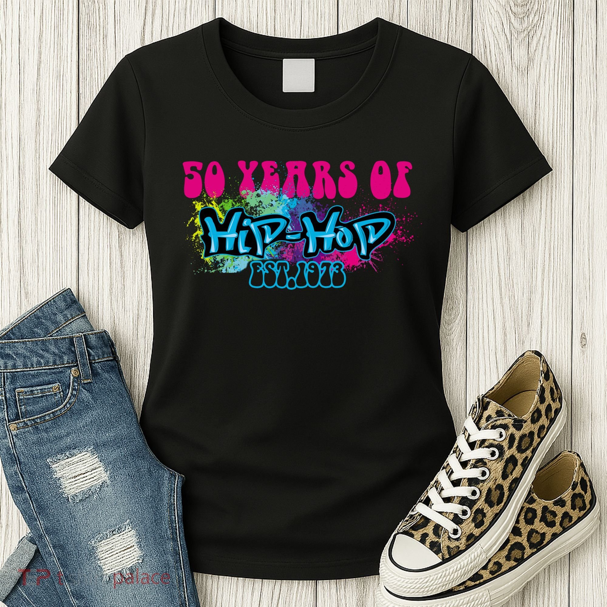 Hip Hop Music 50th Anniversary Rap Music Women's T-Shirt