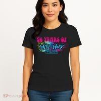 Hip Hop Music 50th Anniversary Rap Music Women's T-Shirt thumb 4