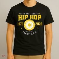 Hip Hop Music 50th Anniversary Musician Birthday Born Day T-Shirt thumb 3