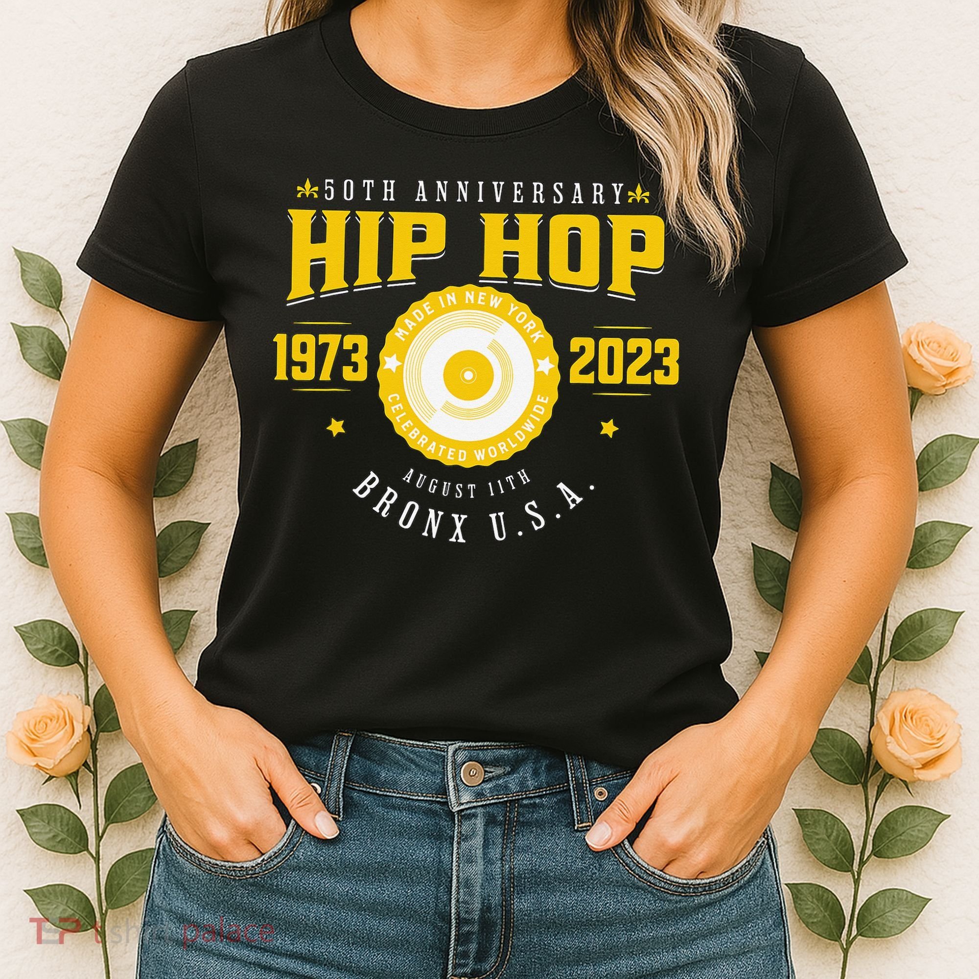 Hip Hop Music 50th Anniversary Musician Birthday Born Day Women's T-Shirt