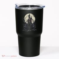 Haunted House Mansion Moon Halloween Decor Tumbler thumb 0