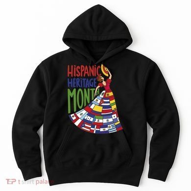 Hispanic Heritage Month Lady Flag Hoodie