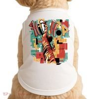 Hip Hop Music Retro Logo Doggie Tank thumb 0