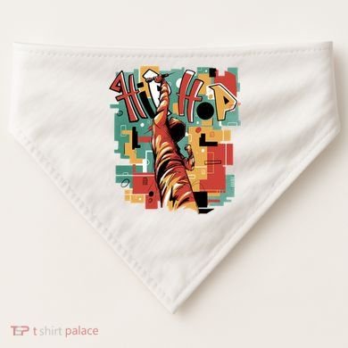 Hip Hop Music Retro Logo USA-Made Doggie Bandana