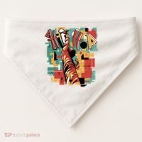 Hip Hop Music Retro Logo USA-Made Doggie Bandana thumb 0