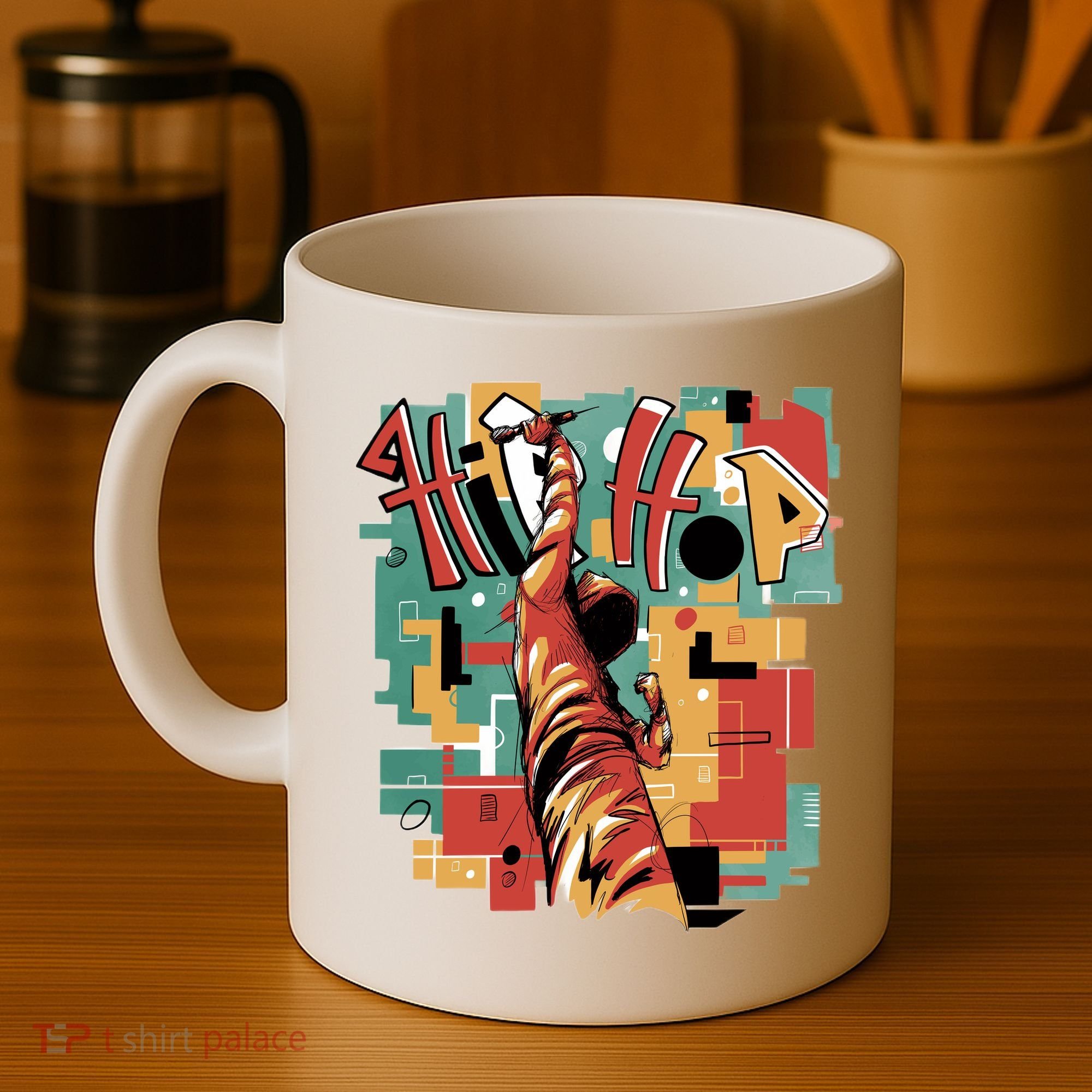 Hip Hop Music Retro Logo Coffee Mug