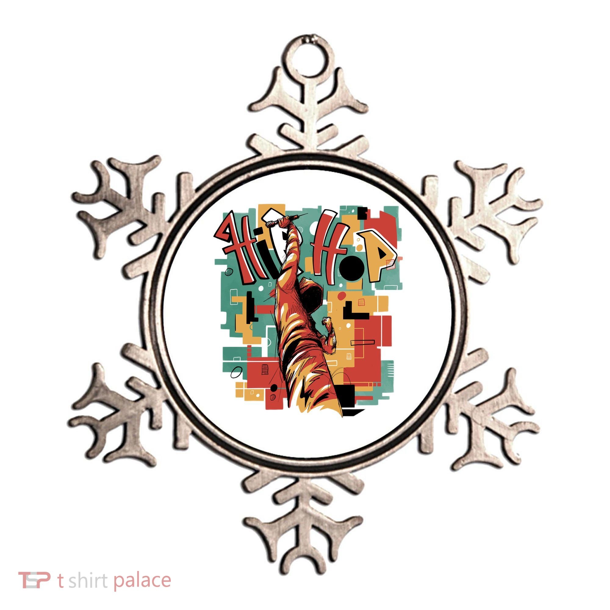 Hip Hop Music Retro Logo Ornament