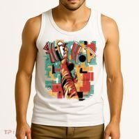 Hip Hop Music Retro Logo Tank Top thumb 3