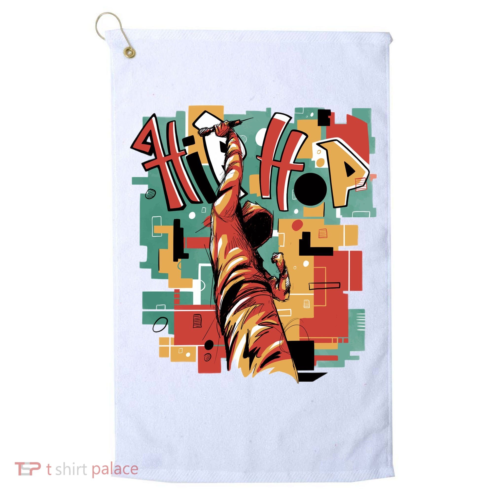 Hip Hop Music Retro Logo Golf Towel