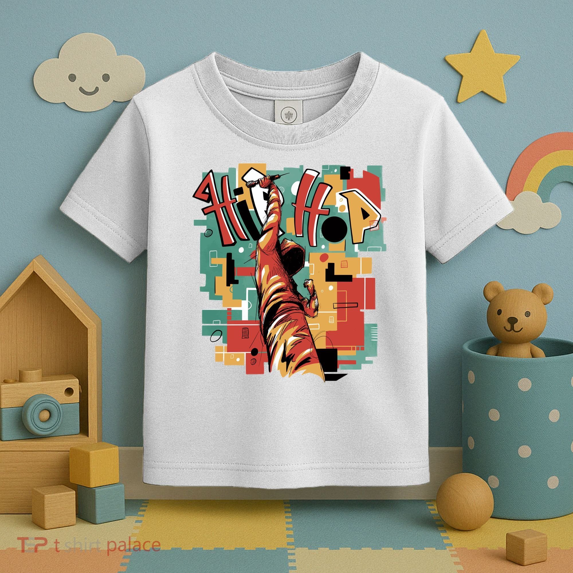 Hip Hop Music Retro Logo Toddler T-Shirt