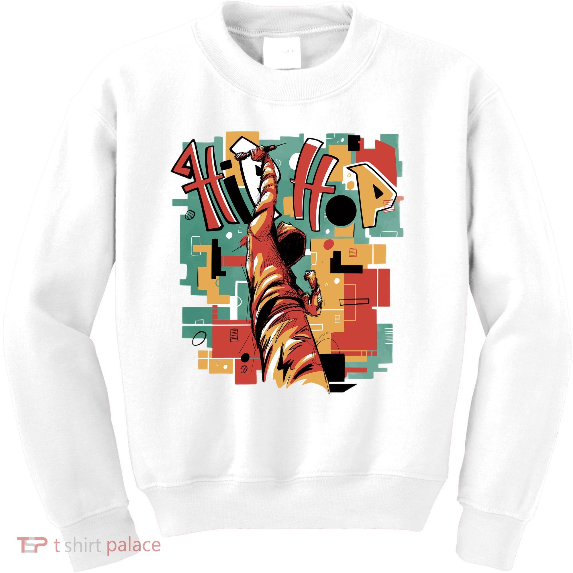 Hip Hop Music Retro Logo Kids Sweatshirt