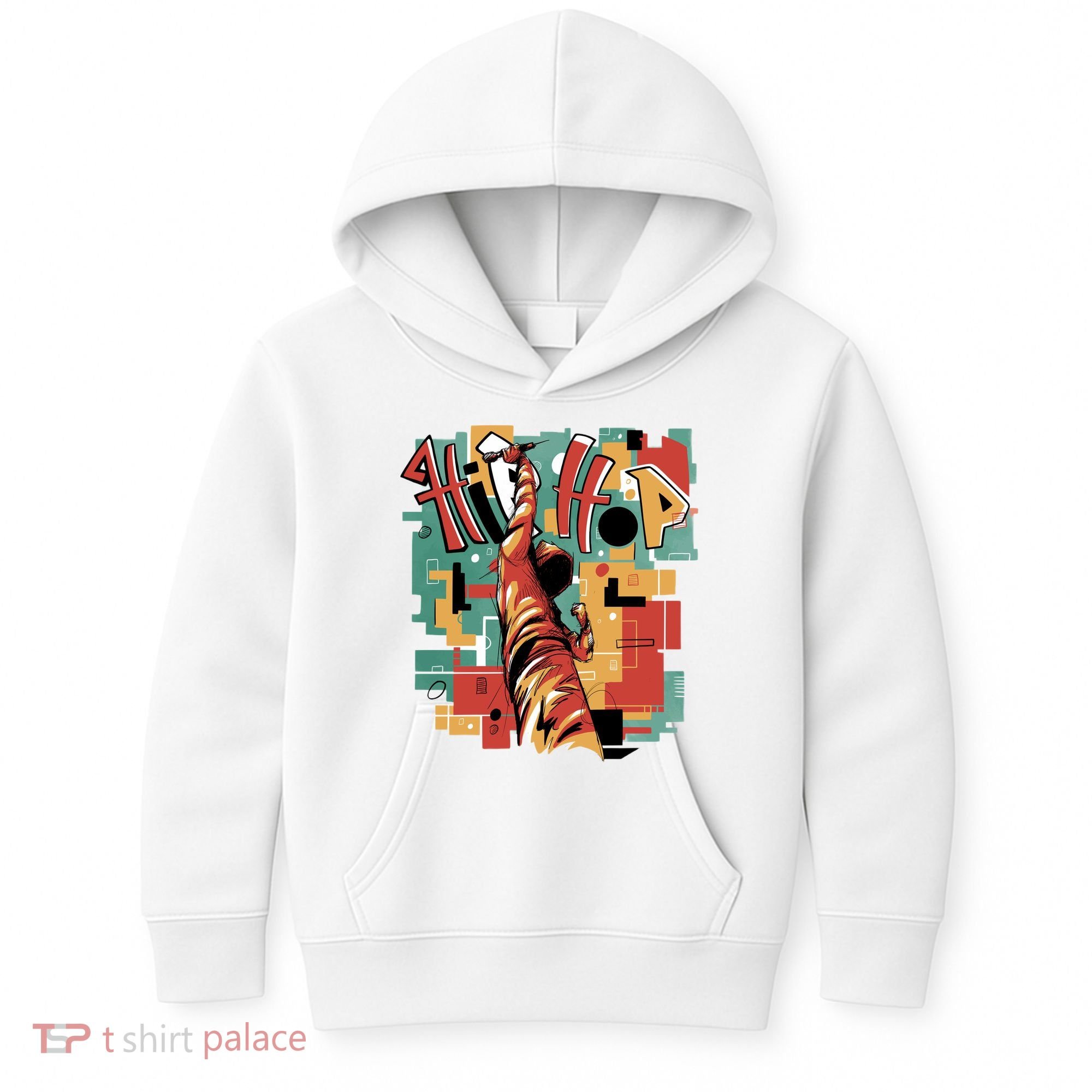 Hip Hop Music Retro Logo Kids Hoodie